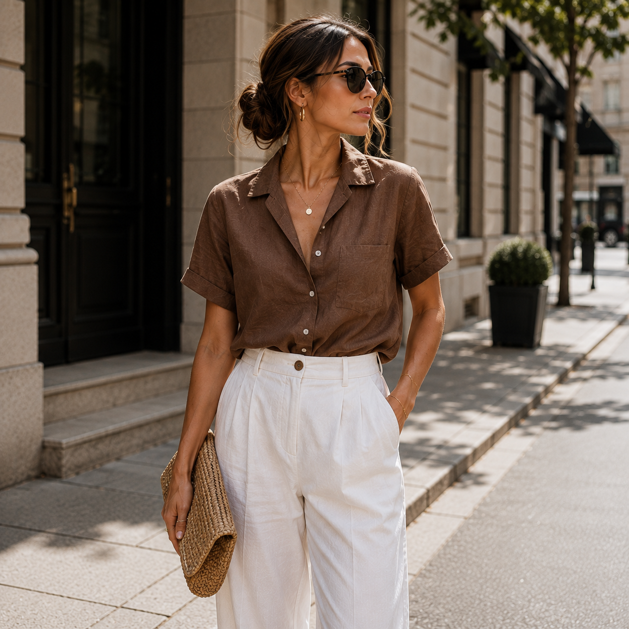 Relaxed Satin Shirt