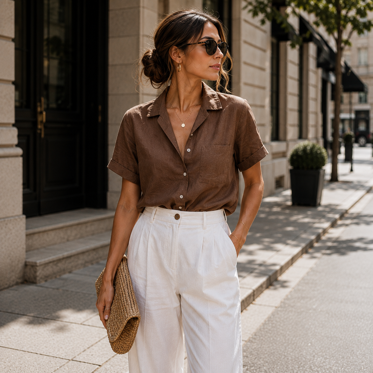 Relaxed Satin Shirt
